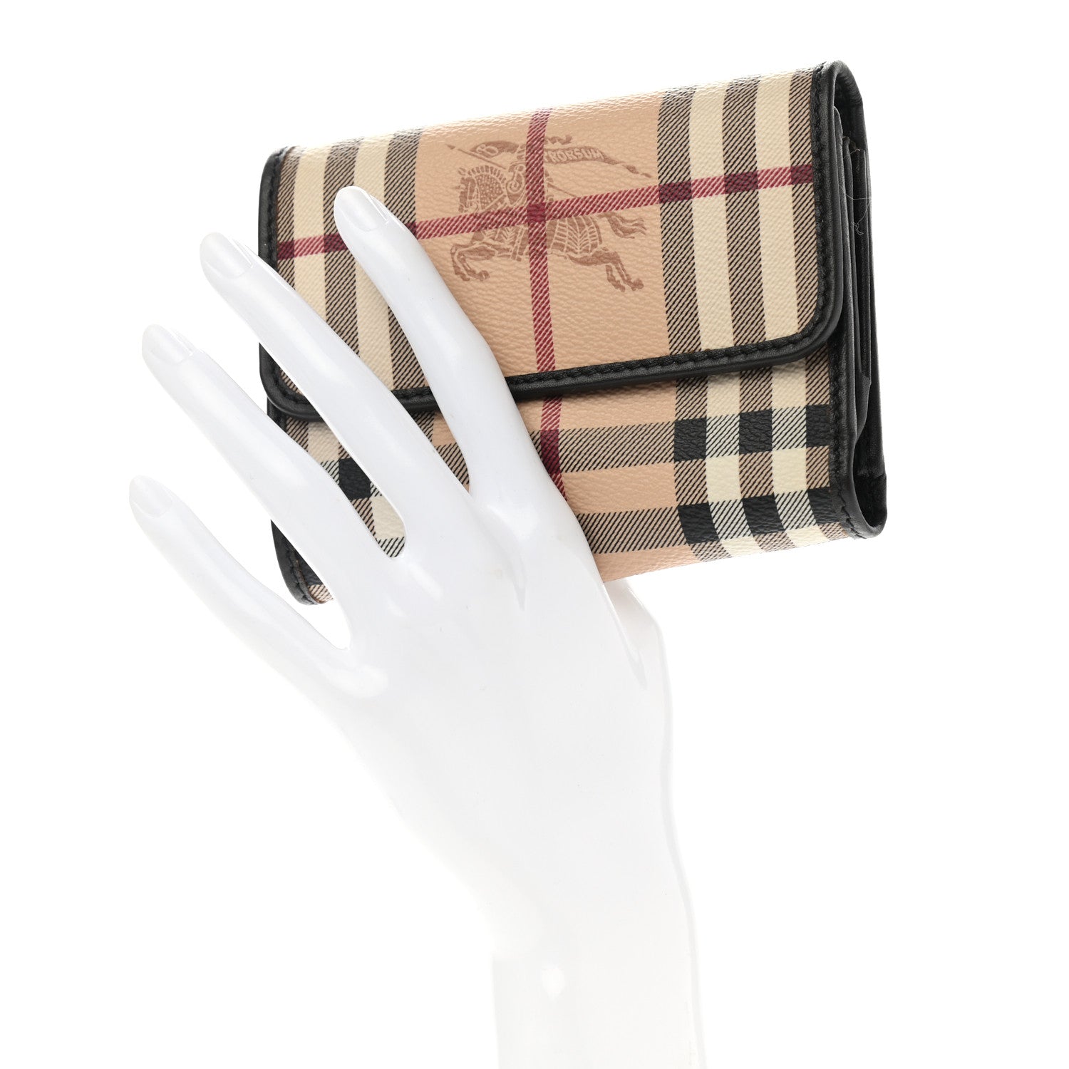 Burberry Haymarket Check Medium Bellfield ID Wallet Chocolate 3 of 8