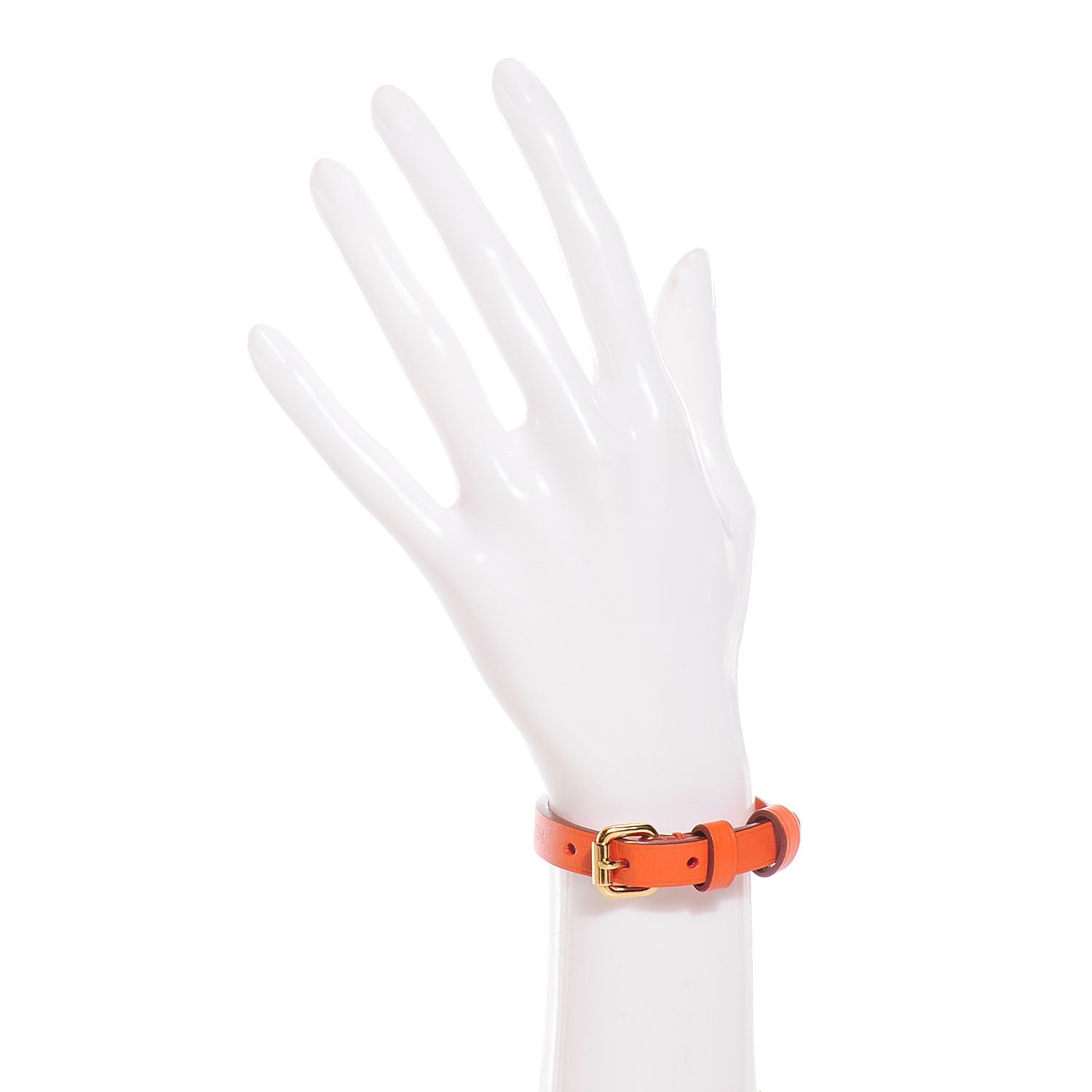 Louis Vuitton Calfskin Stamp It Bracelet 17 Piment 2 of 10