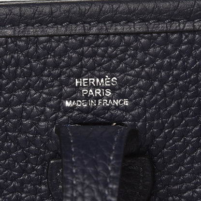 Hermes Taurillon Clemence Amazone Evelyne TPM Bleu Nuit 6 of 9