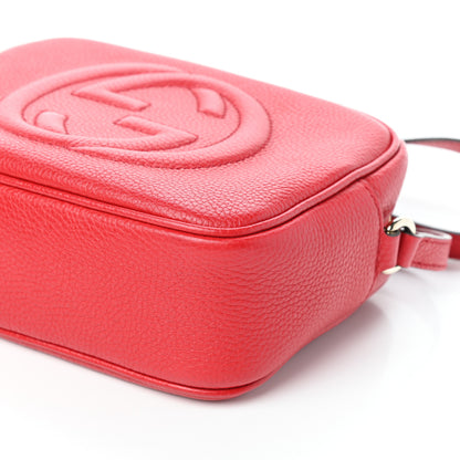 Gucci Pebbled Calfskin Small Soho Disco Bag Tabasco Red 9 of 9