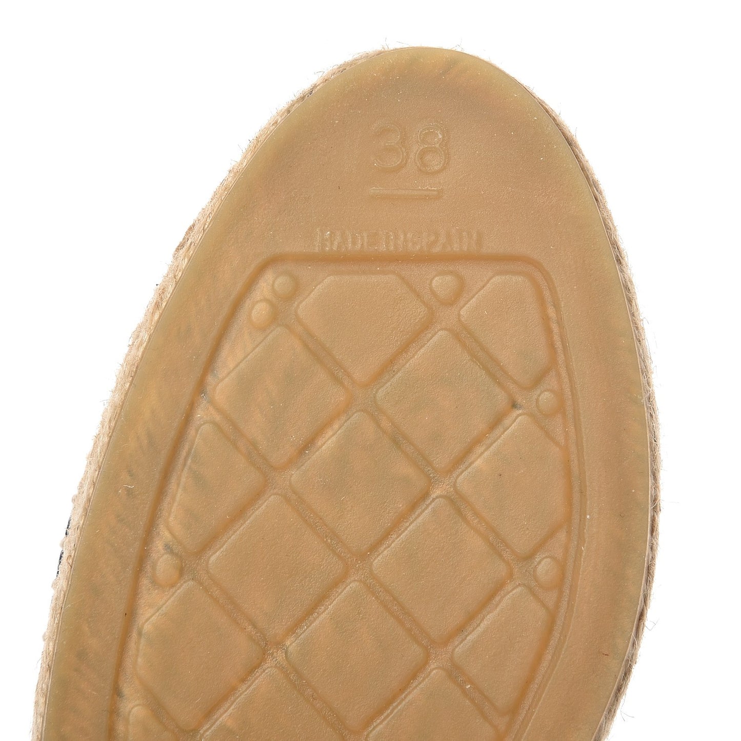Lambskin CC Espadrilles 38 Navy