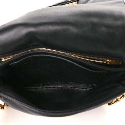 Loewe Lambskin Small Goya Puffer Bag Black 5 of 9