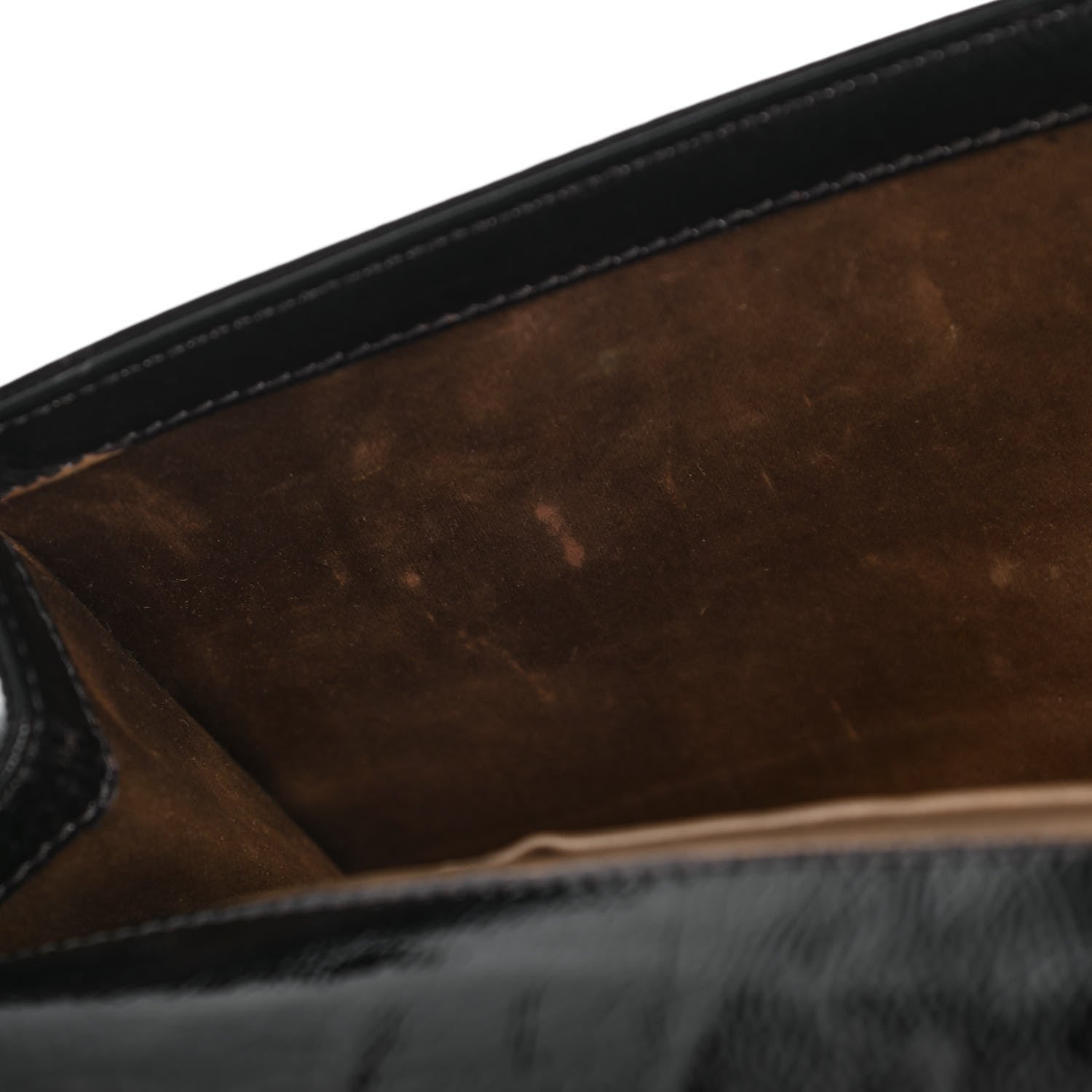 Saint Laurent Textured Patent Monogram Large Belle De Jour Clutch Black 10 of 18