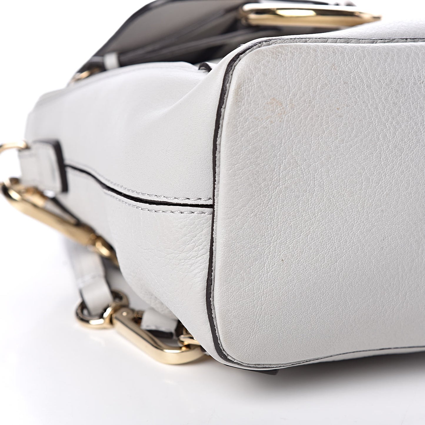 Suede Calfskin Mini Faye Backpack Airy Grey