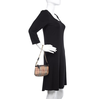 Burberry Haymarket Check Clara Pochette Chocolate 2 of 10