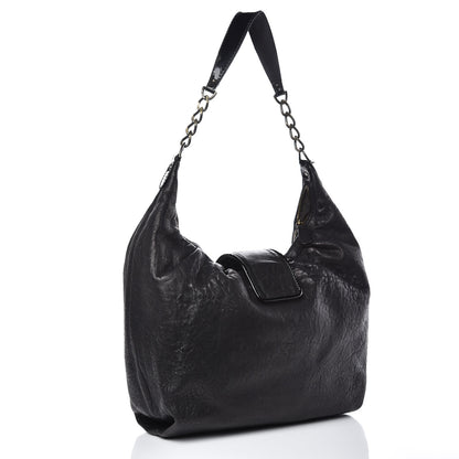 Fendi Nappa Patent B Buckle Hobo Black 3 of 11
