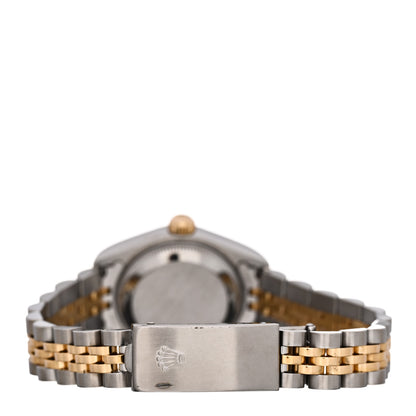 Rolex Stainless Steel 18K Yellow Gold 26mm Oyster Perpetual Datejust Watch White Roman 79173 3 of 5