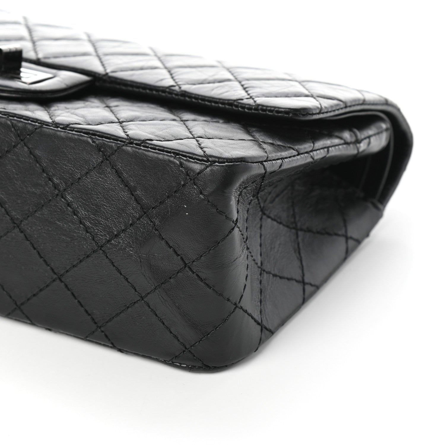 Chanel Aged Calfskin Quilted 2.55 Reissue 225 Flap So Black 10 of 10