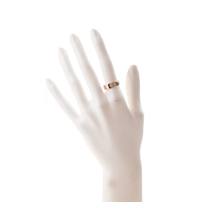 Hermes 18K Rose Gold Diamond PM H D'Ancre Ring 54 7 2 of 4