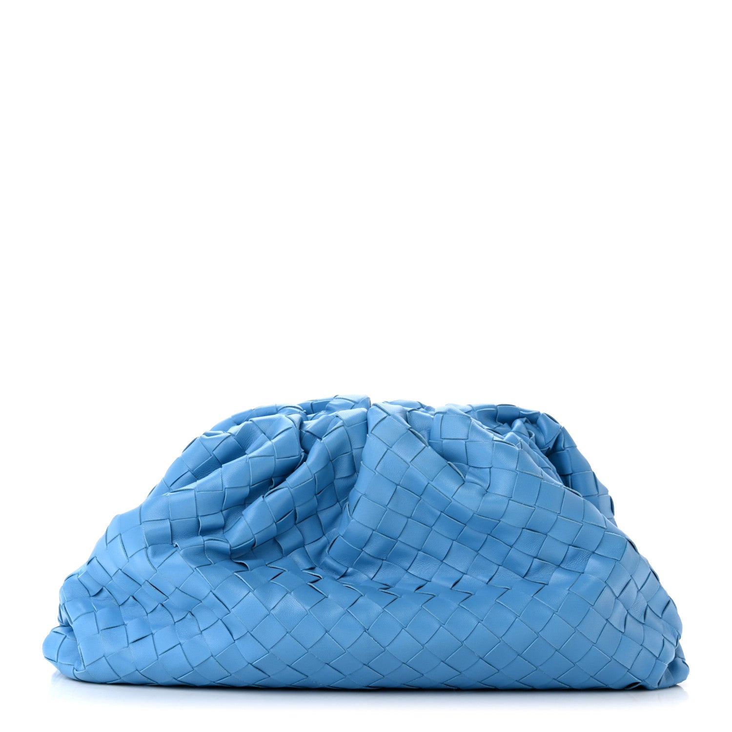 Bottega Veneta Nappa Maxi Intrecciato The Pouch Oversized Clutch Swimming Pool 1 of 10