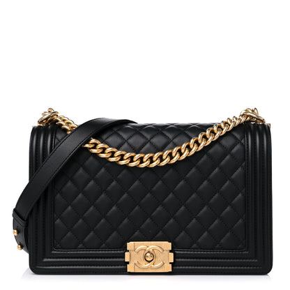 Chanel Calfskin Quilted New Medium Boy Flap Black 1 of 12