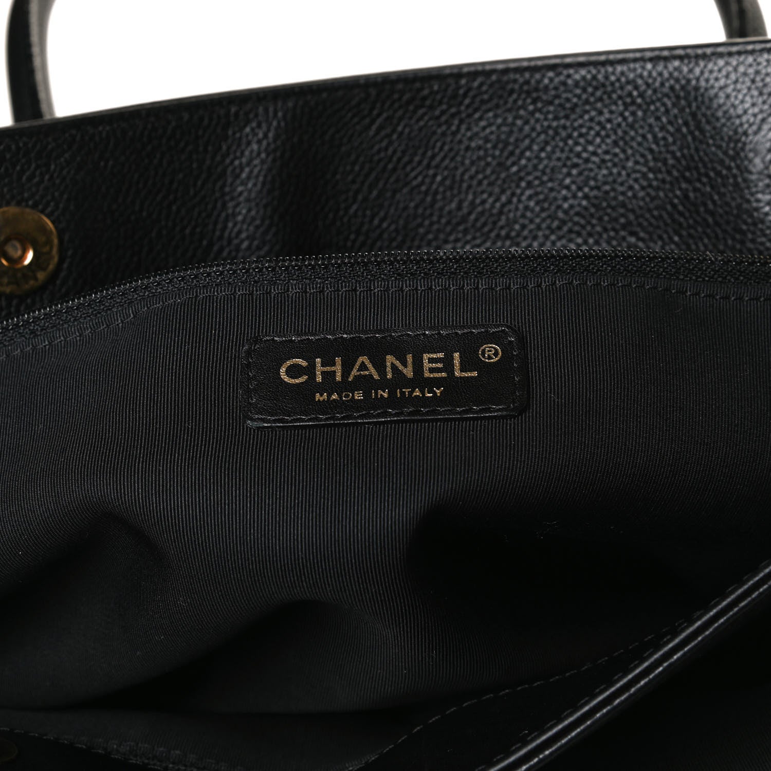 Chanel Calfskin Cerf Executive Shopper Tote Black 6 of 16