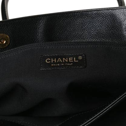 Chanel Calfskin Cerf Executive Shopper Tote Black 6 of 16