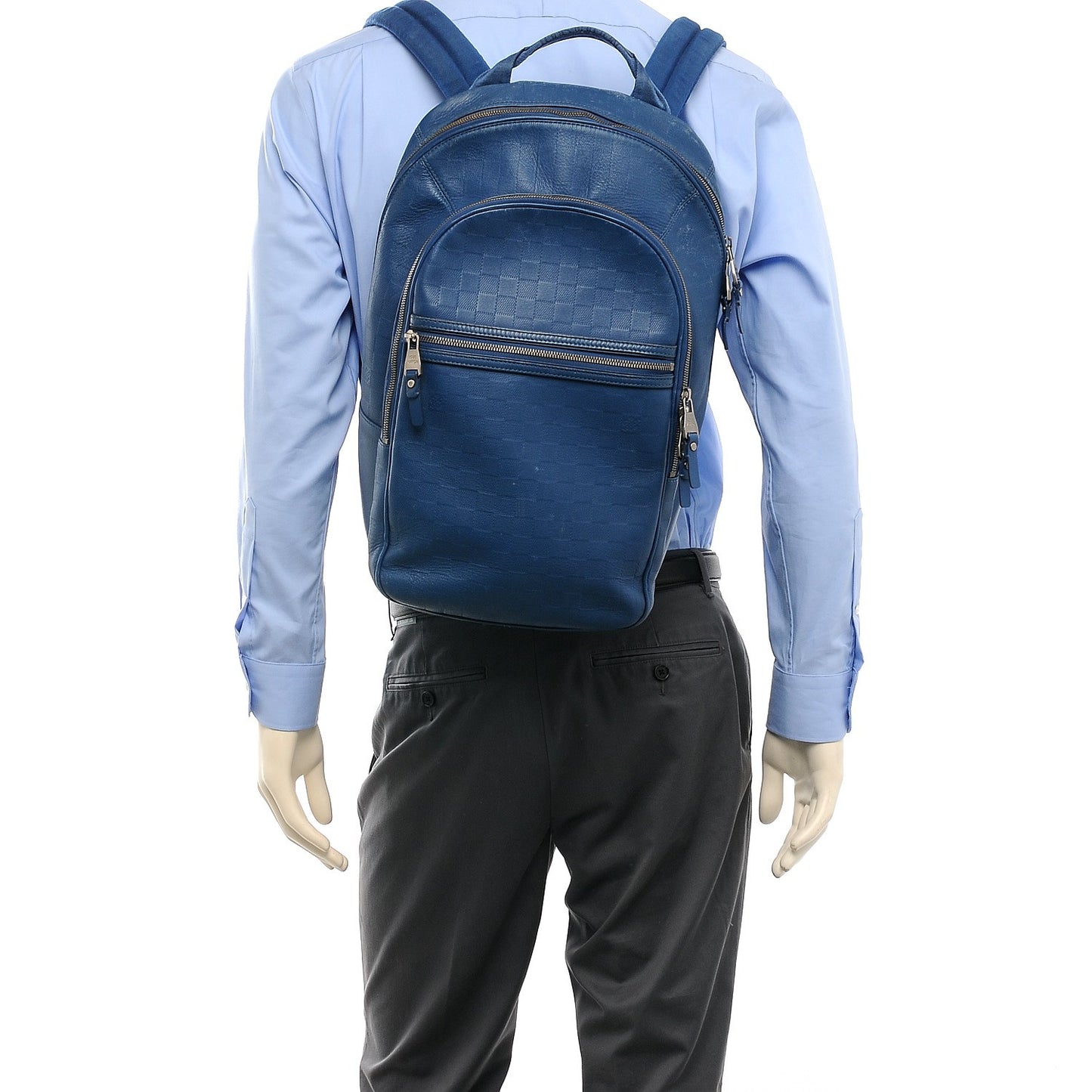 Damier Infini Michael Backpack Neptune