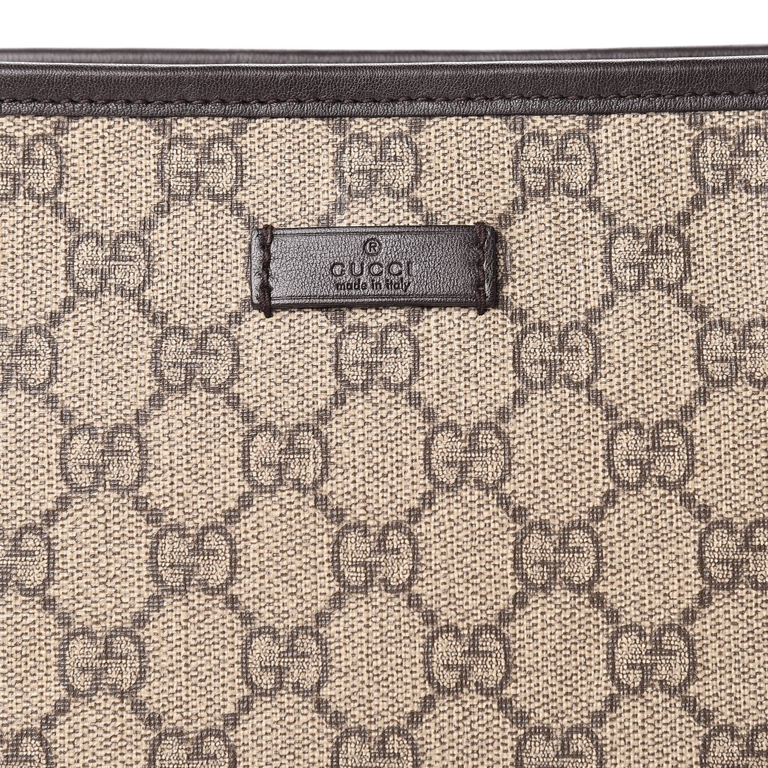 Gucci GG Plus Monogram Medium Flat Messenger Bag Dark Brown 8 of 13