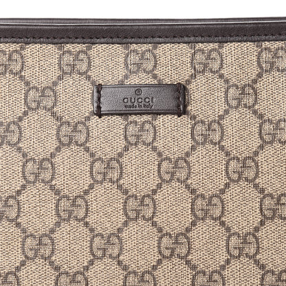 Gucci GG Plus Monogram Medium Flat Messenger Bag Dark Brown 8 of 13