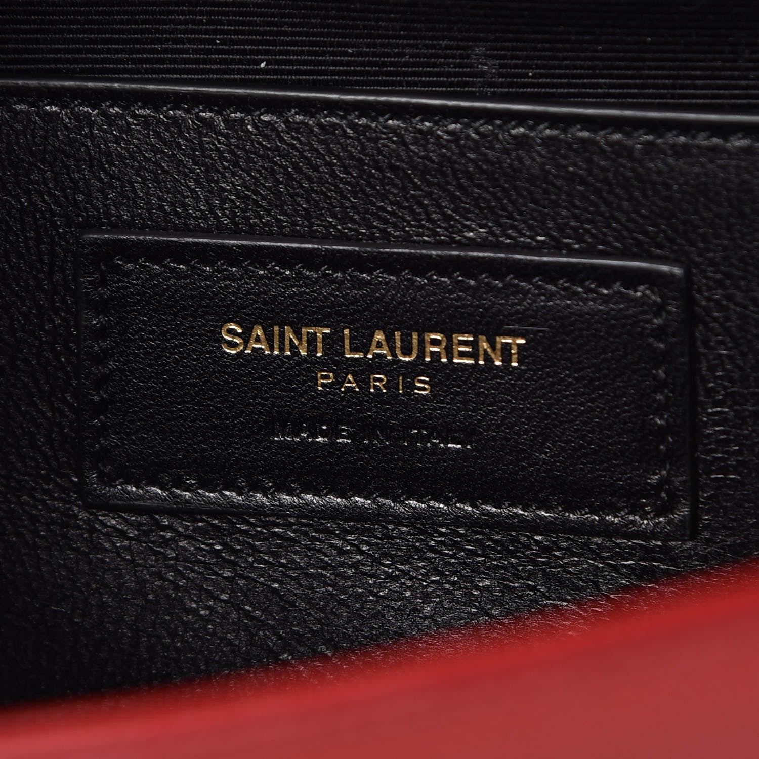 Saint Laurent Grain De Poudre Classic Monogram Cassandre Clutch New Red 9 of 10