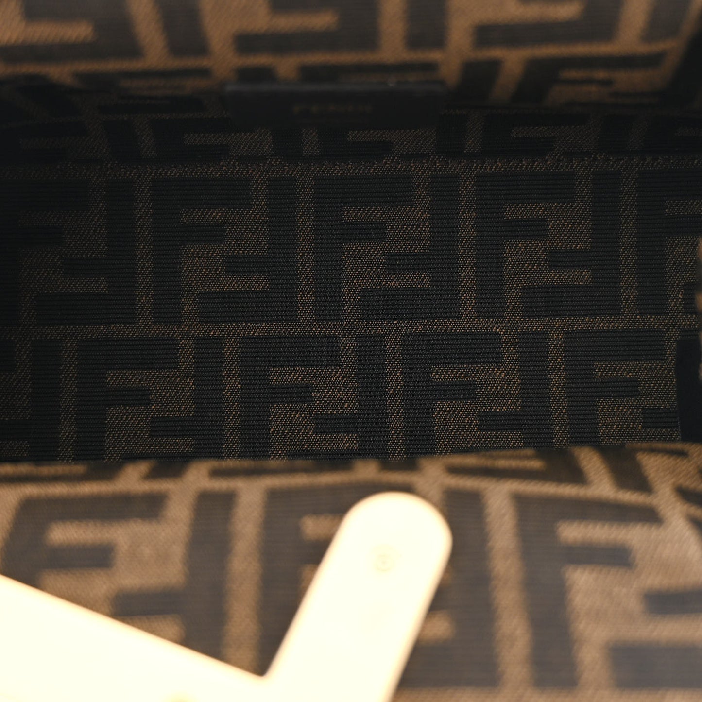 Shiny Nappa Small Fendi First Caramello