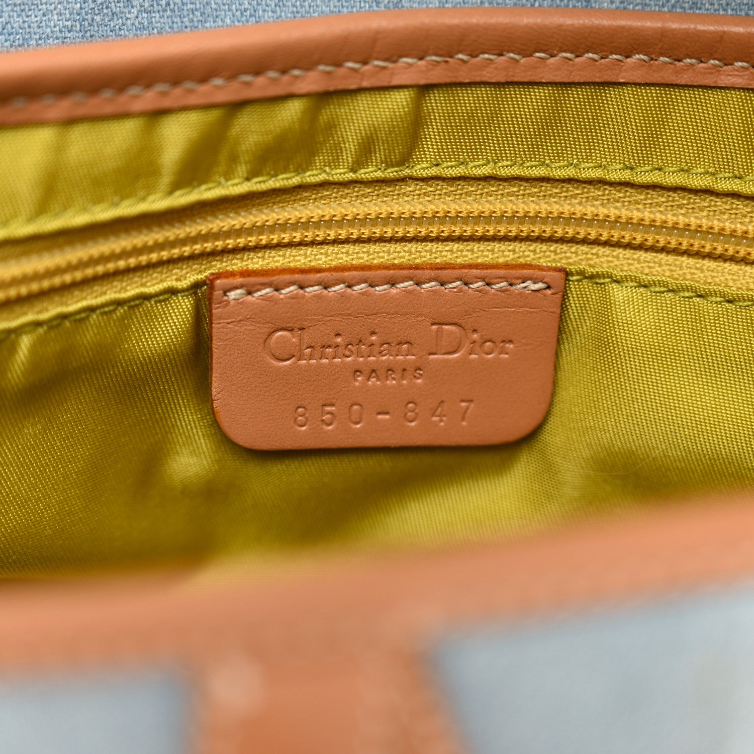 Christian Dior Denim Miss Diorella Saddle Bag Light Blue 7 of 9