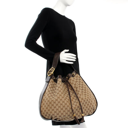 Gucci Monogram Medium Interlocking Icon Shoulder Bag Dark Brown 2 of 9