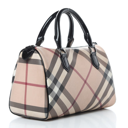 Burberry Nova Check Small Chester Bowling Bag Black 3 of 17