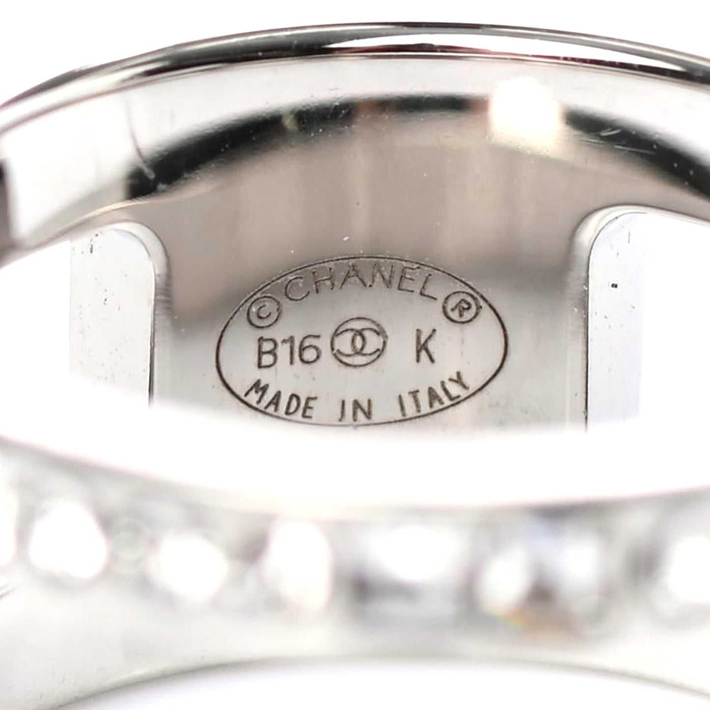 Crystal CC Ring 6 Silver