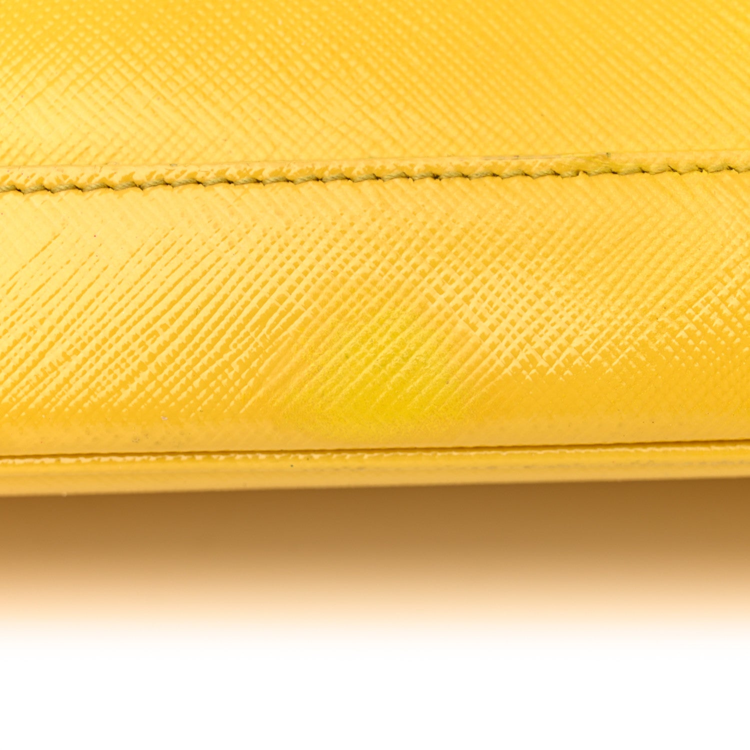 Prada Saffiano Vernice Medium Open Promenade Tote Ananas 19 of 27