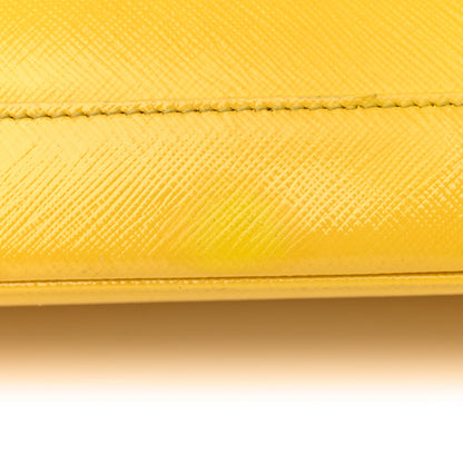 Prada Saffiano Vernice Medium Open Promenade Tote Ananas 19 of 27