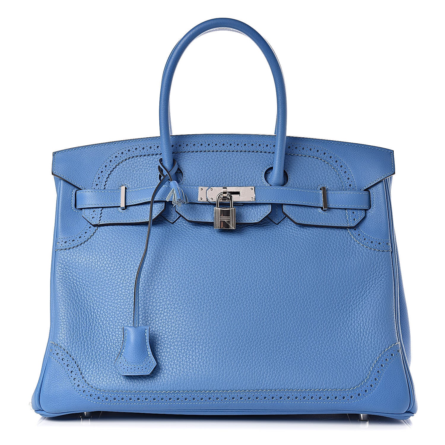 Hermes Taurillon Clemence Swift Ghillies Birkin 35 Bleu Paradise 1 of 10