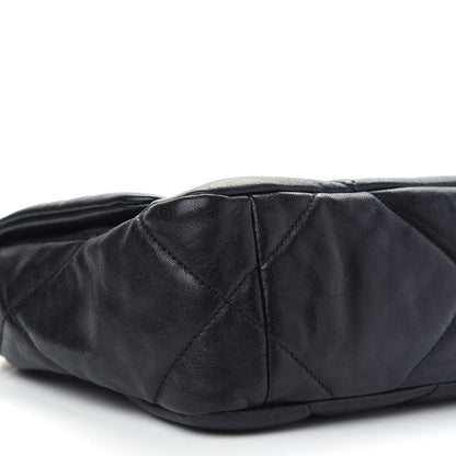 Chanel Shiny Goatskin Quilted Medium Chanel 19 Flap Black 8 of 9