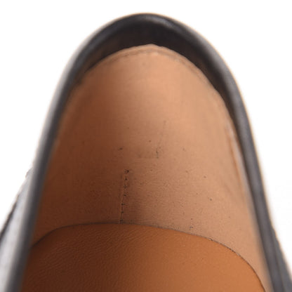 Gucci Calfskin Womens Jordaan Loafers 37 Black 9 of 10