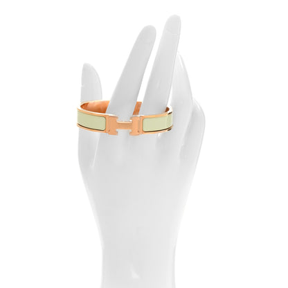 Hermes Enamel Narrow Clic Clac H Bracelet PM Vert FIzz 2 of 4