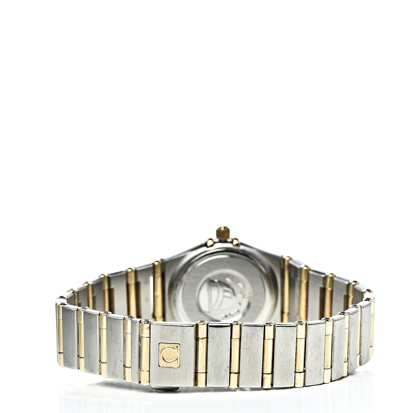 Stainless Steel 18K Yellow Gold Diamond Mother of Pearl 22mm Constellation Quartz Watch 1262.75.00