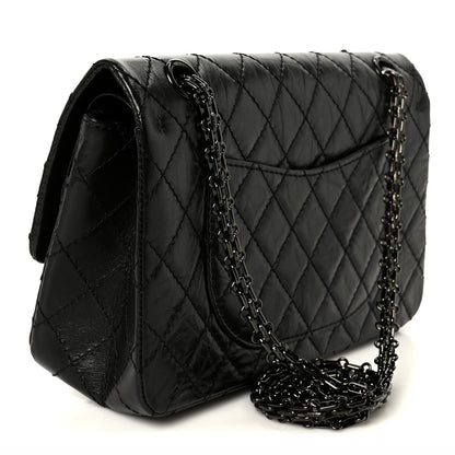 Chanel Aged Calfskin Quilted 2.55 Reissue 225 Flap So Black 3 of 11