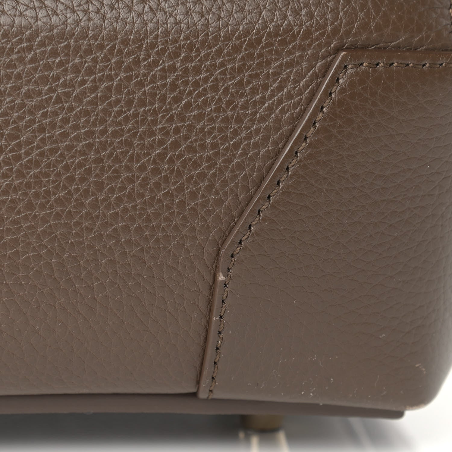 Christian Louboutin Suede Grained Calfskin Studded Large Eloise Satchel Brown 18 of 18