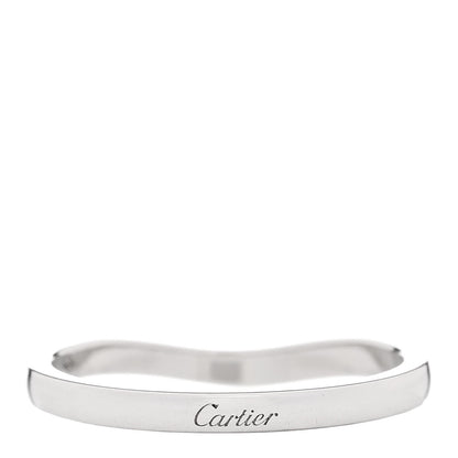 Cartier Platinum 2mm Ballerine Curved Wedding Band Ring 58 8.5 3 of 5