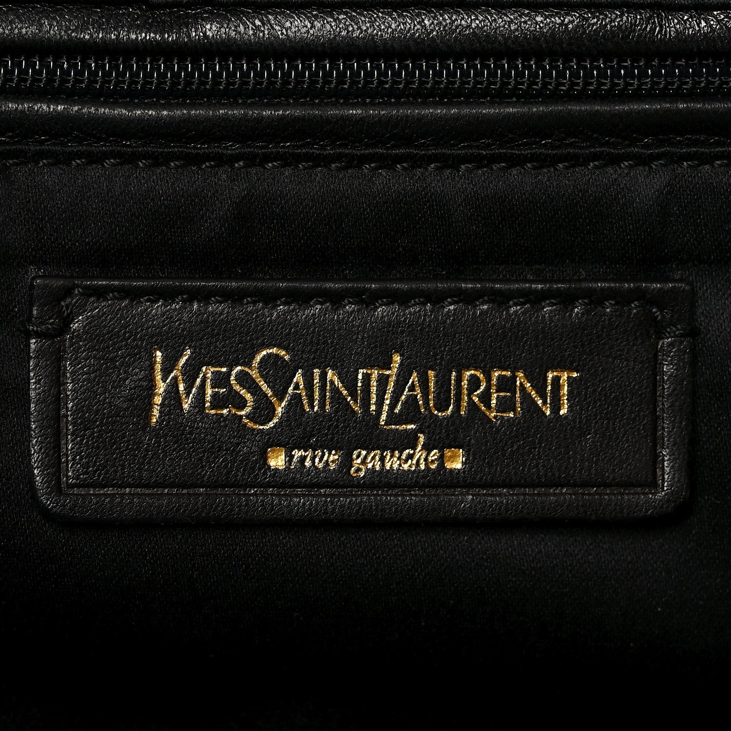 Saint Laurent Textured Patent Y-Mail Tote Black 5 of 9
