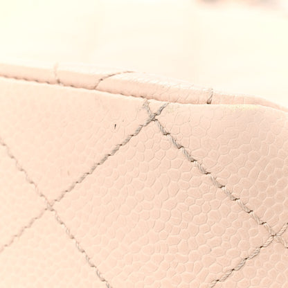 Chanel Caviar Quilted Jumbo Single Flap Beige Clair 13 of 16