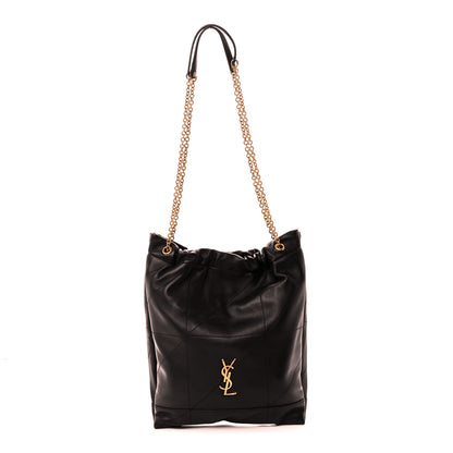 Saint Laurent Lambskin Matelasse Monogram Medium Jamie 4.3 Pochon Black Black 4 of 12