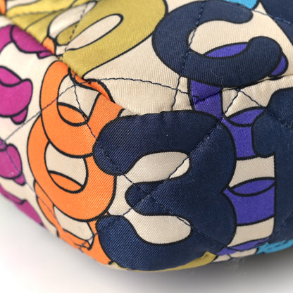 Chanel Printed Fabric Quilted Logo Single Flap Bag Multicolor 7 of 9