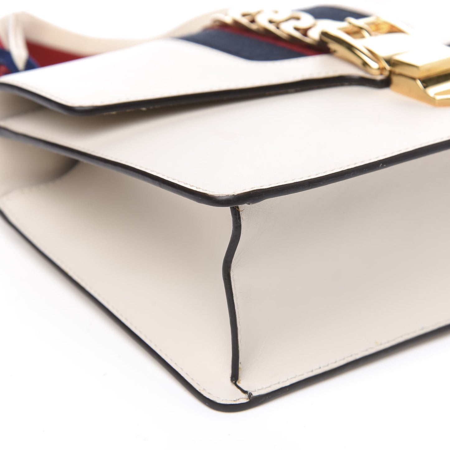 Calfskin Small Sylvie Shoulder Bag Off White