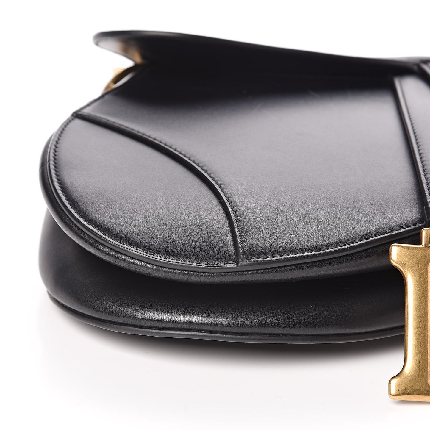 Calfskin Saddle Bag Black