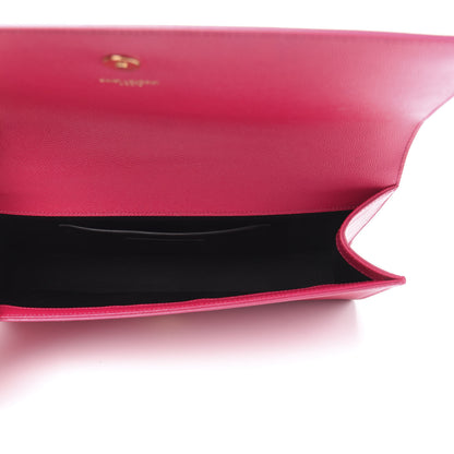 Saint Laurent Grain De Poudre Classic Monogram Cassandre Clutch Lipstick Fuchsia 5 of 10