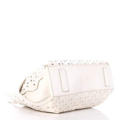 Alexander McQueen Lambskin Studded Large De Manta Tote White 4 of 10