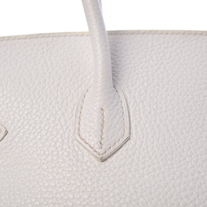 Hermes Taurillon Clemence Birkin 35 White 36 of 45