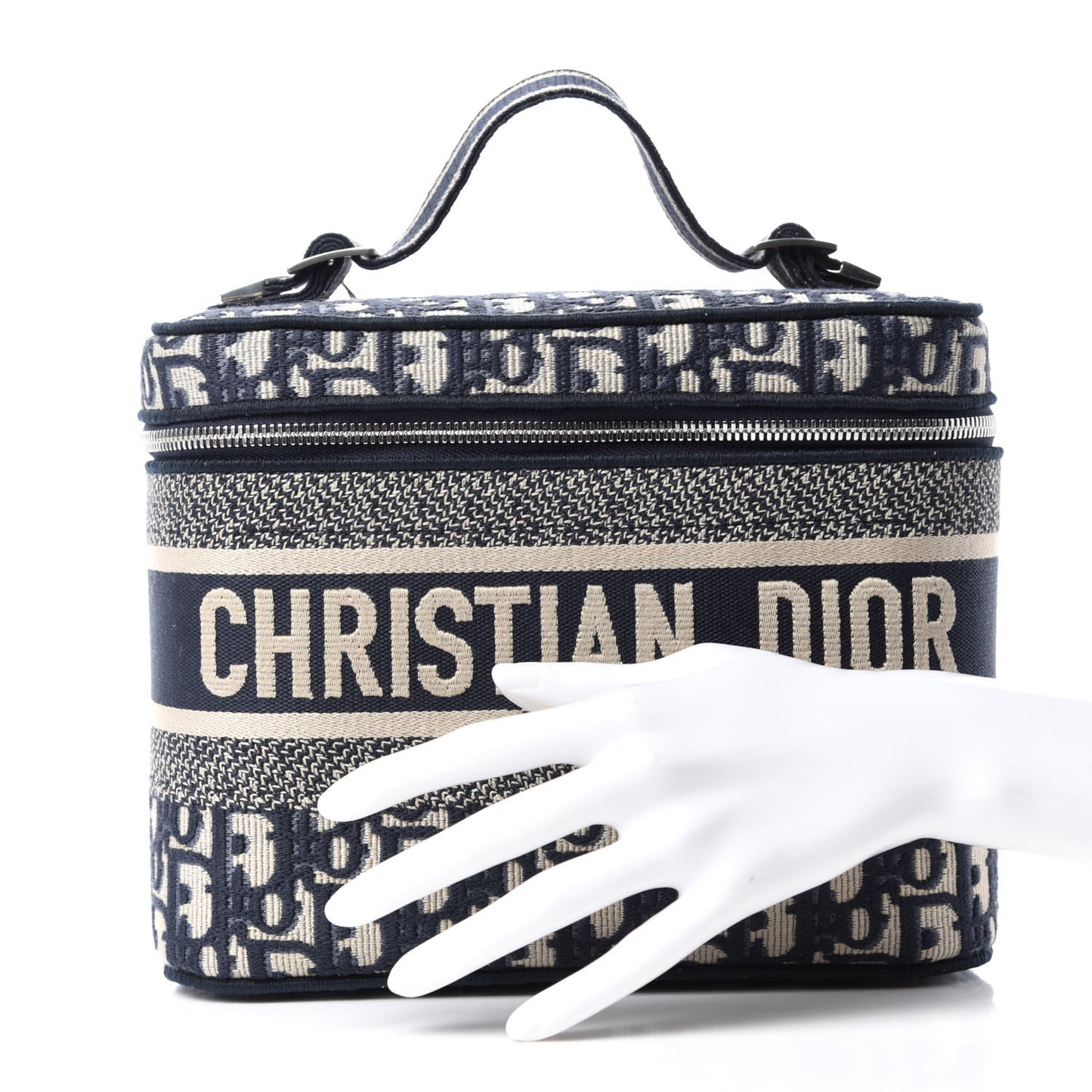 Oblique Diortravel Vanity Case Blue
