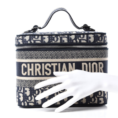 Christian Dior Oblique Diortravel Vanity Case Blue 2 of 7