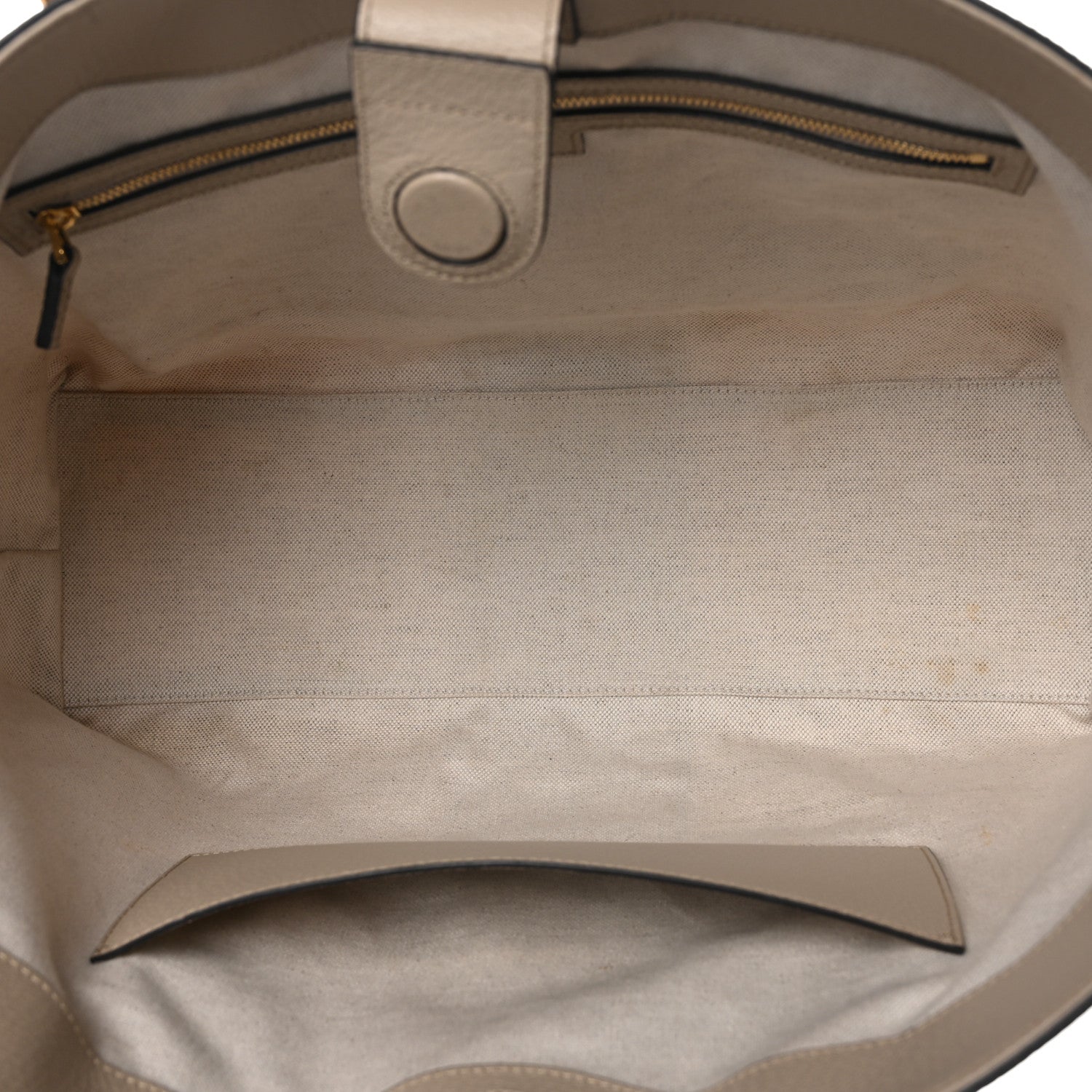 Gucci GG Supreme Monogram Textured Dollar Calfskin Web Medium Ophidia Shopping Tote Beige Mystic White Oatmeal 5 of 11