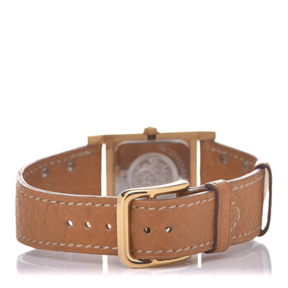Hermes Stainless Steel Barenia 23mm Medor Quartz Watch Fauve 4 of 11