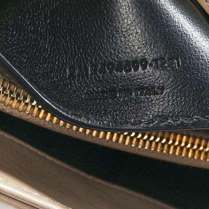 Saint Laurent Calfskin Y Quilted Monogram Small Loulou Chain Satchel Dark Beige 7 of 9